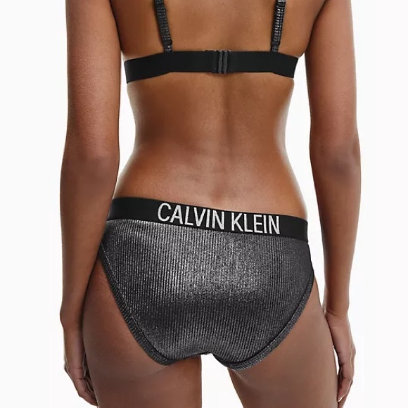 Calvin Klein Core Solids Triangle Bikini Top. 🩶🪩 - Picture 3 of 3